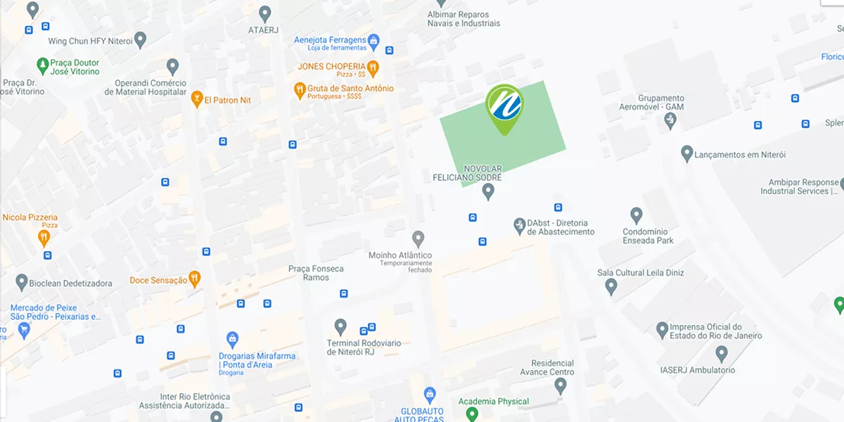 Mapa de localização do Novolar Green Life